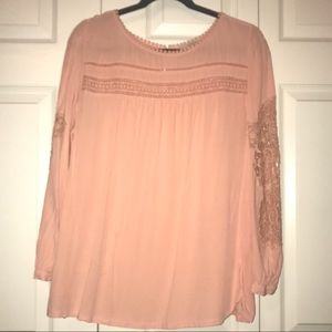 Loft lace detailed blouse